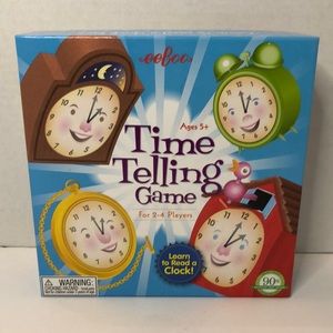 eeBoo Corporation Time Telling Game Learn to read a Clock Home School ages 5+